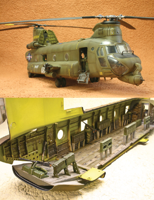 ACH-47A Armed Chinook 1/48 Scale Plastic Kit - Click Image to Close